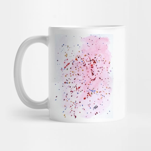 Art Doodle No. 41 Pink Splatter by cjkell